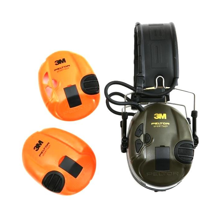 Słuchawki PELTOR SportTac aktywne zielono/pomar.